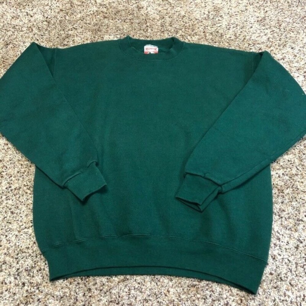 Mickey Inc‎ Mens Sweatshirt Crew Green Teal